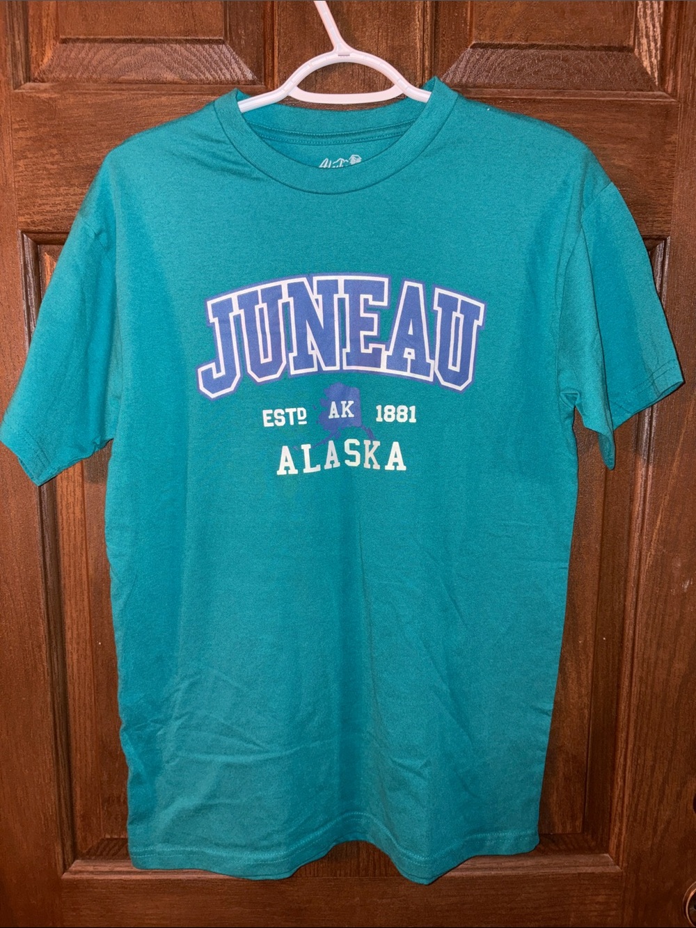 Juneau Alaska Teal Graphic Tee